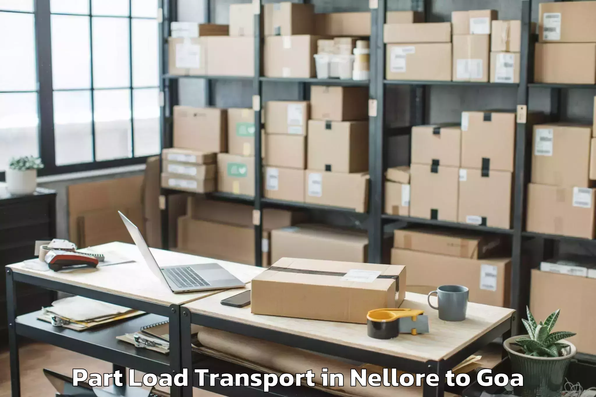 Book Nellore to Mopa Part Load Transport Online